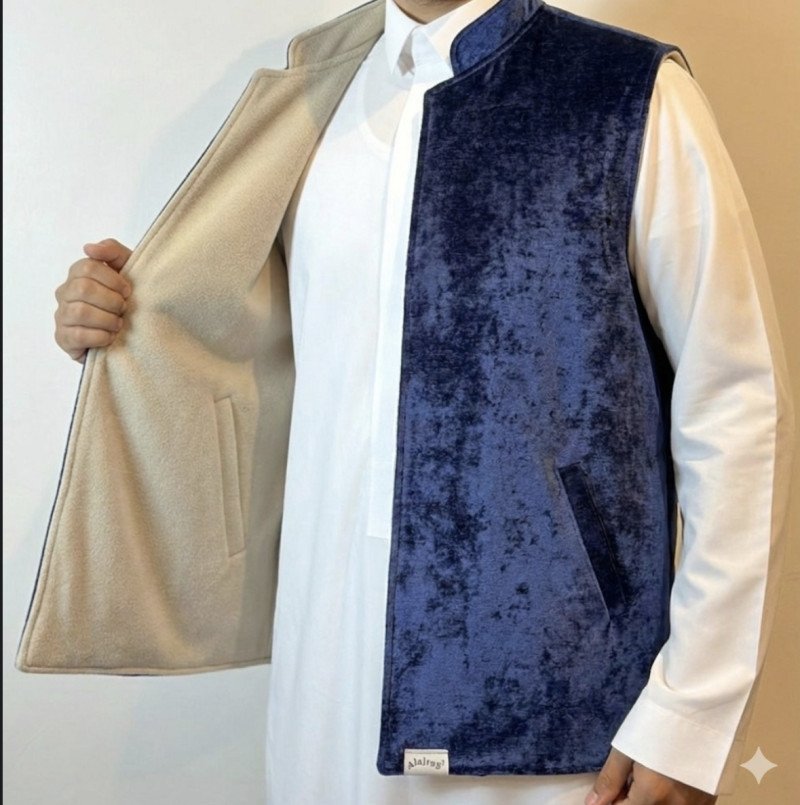 Sudairi Double Face - blue + Beige